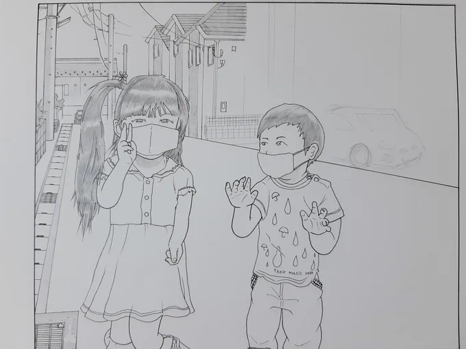 背景練習していて思うこと。
···世の中の全ての電柱よ、地面に埋まれ。

#絵描きさんと繫がりたい 
#イラスト
#イラスト好きさんと繋がりたい 
#イラスト練習中 