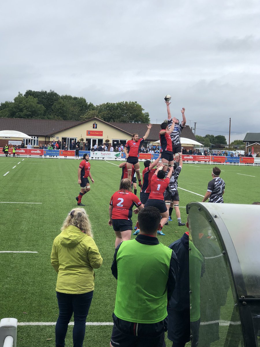 K11Mym's tweet photo. Fast game @RUFCChester today - score so far 35 Chester 10
Sheffield tigers - come on Chester boys https://t.co/umiAApKO54