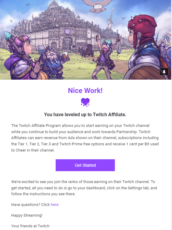Ravens_gaming1's tweet photo. LETS GO! 

I have just hit affiliate, thank you to everyone who tuned in! 

I really do appreciate it, hope to see you guys in my next stream! Thank you for everything :) 

#twitch #Twitchstreamer #twitchaffiliate https://t.co/2WrQPJLULQ