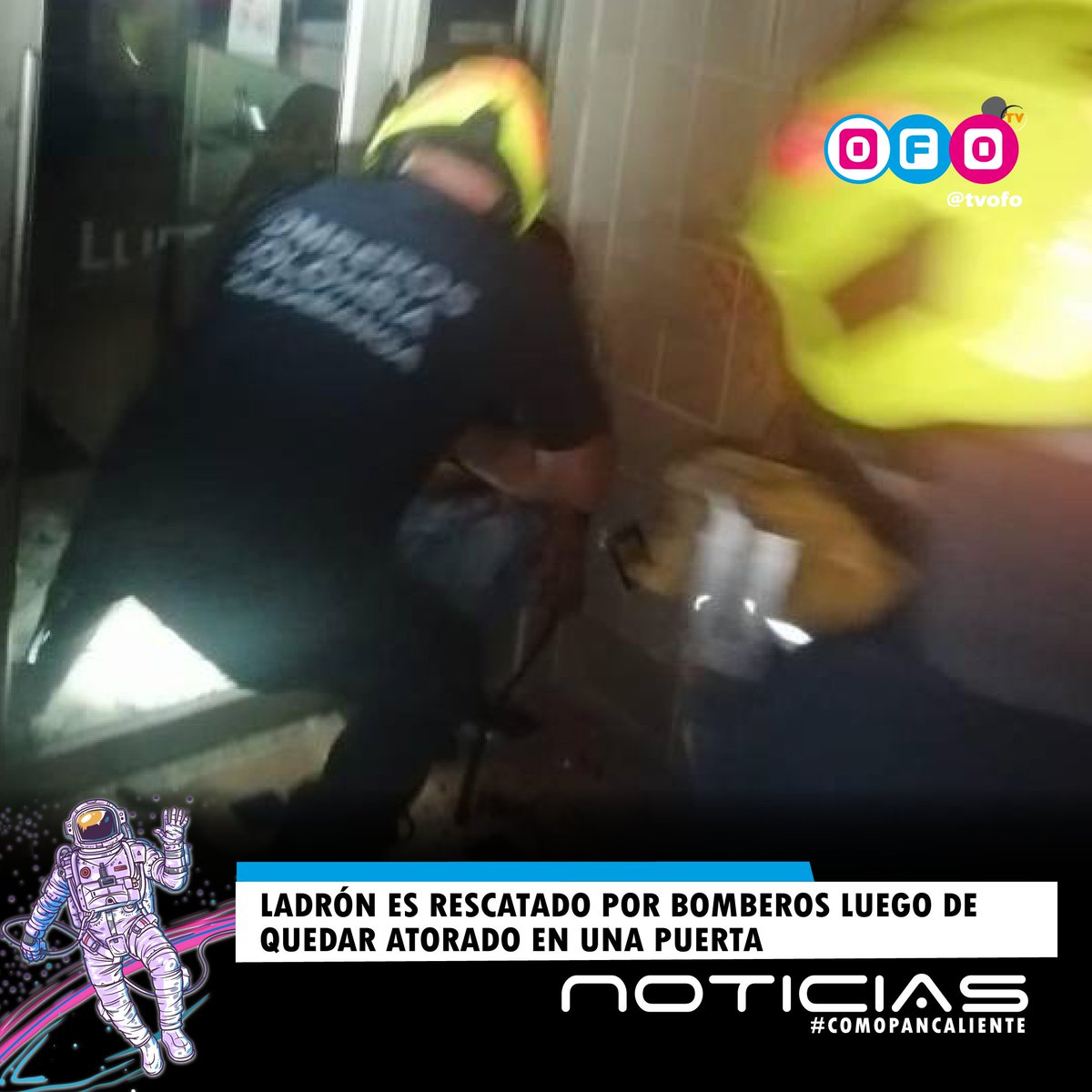 tvofo_'s tweet photo. Ladrón queda atrapado en puerta del almacén que robo, en Bucaramanga

🔴 Noticias 24 Horas #comopancaliente🥖💥
#Colombia #noticiascolombia 
#Bucaramanga #Noticiasbucaramanga #Ladron 
#piedecuesta #noticiassantander #floridablanca #Girón  #bomberos https://t.co/y19VxsgtCO