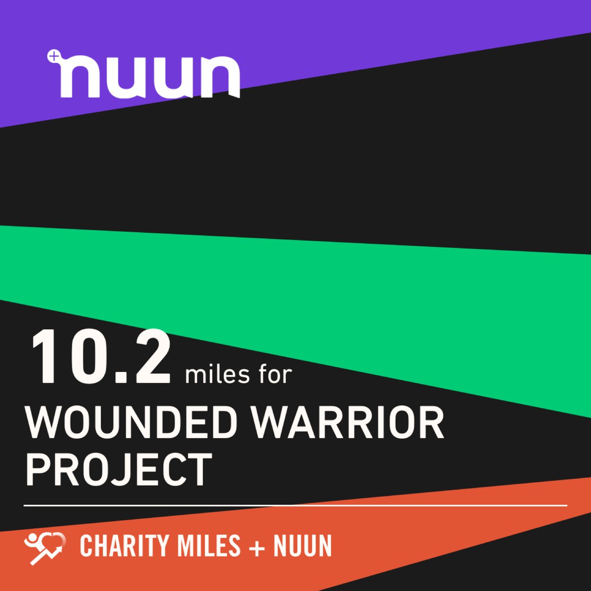 4bPat's tweet photo. 10.2 @CharityMiles for @wwp sponsored by @nuunhydration. Join the #muuvment! #nuunlife https://t.co/StoouSHGQS