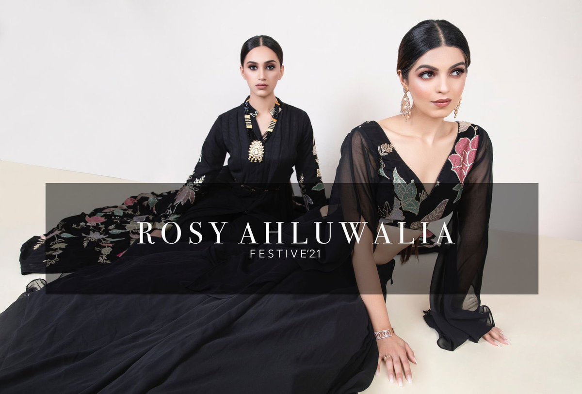 AhluwaliaRosy's tweet photo. The Story of “Ehsaas”
A story that makes you feel happy and confident .
.
.
Models gracefully embraces with our signature collection of blacks 🖤
.
.
#rosyahluwalia #fashiondesigner #black #collection2021 
@gurpreetksethi association https://t.co/8bGWyulJSb