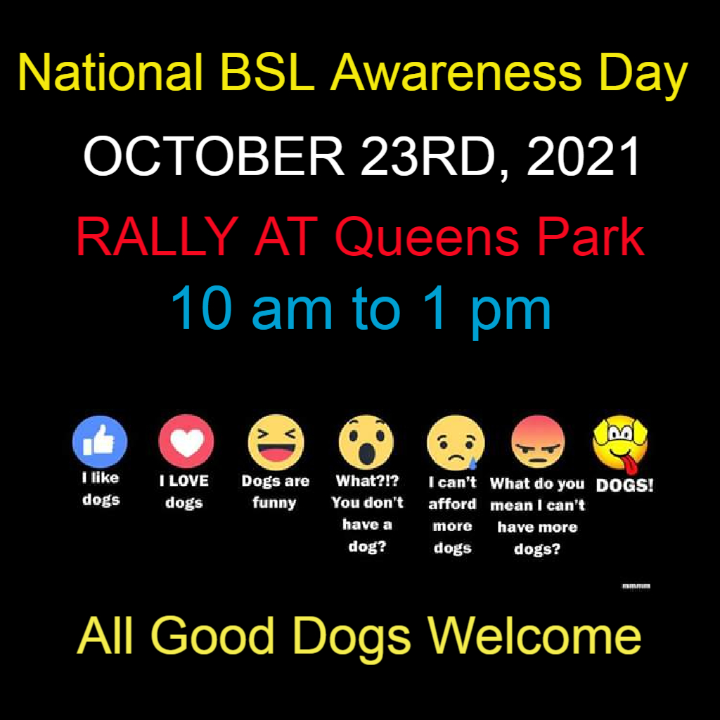 Fayclis's tweet photo. Join US October 23 at #QueensPark because its time ALL responsible #Ontario dog owners be treated fairly and equally under law. #Educate. #Equality #EndBSL .@fordnation .@Tanya_Kim .@alixpierson #PCPO #onpoli #SupportBreedNeutralLaws #FactsNotFear #FollowTheScience #DogsAreDogs https://t.co/iG5QhqQ2Hj