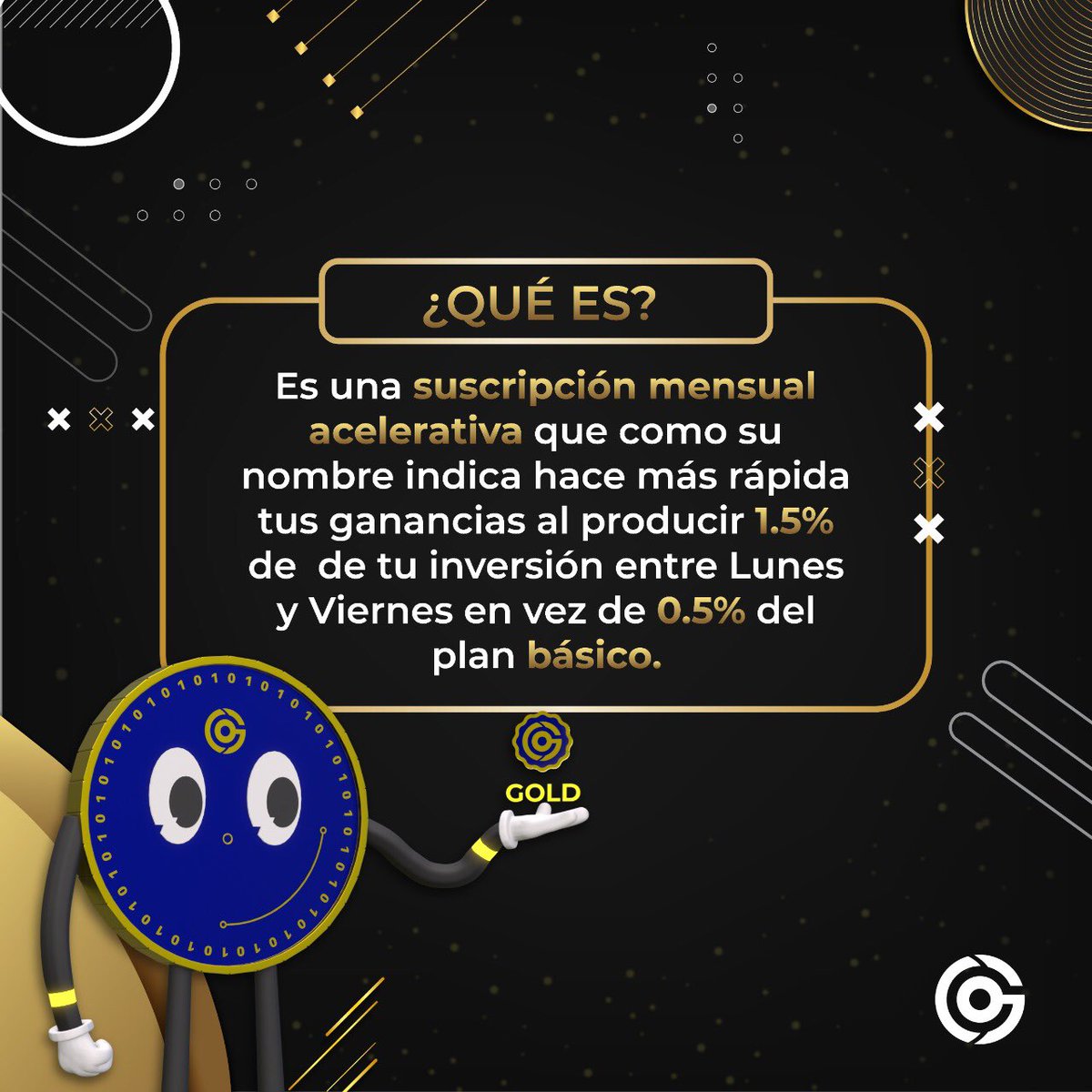 GoArbitofficial's tweet photo. ¿saber cómo activar tu rango gold? Swipe➡️ y Mr. Go te estará enseñando💪🏼🔥 #goarbit #goarbitoficial #mrgo #familiago #criptomonedas https://t.co/OkyKxPJXWp