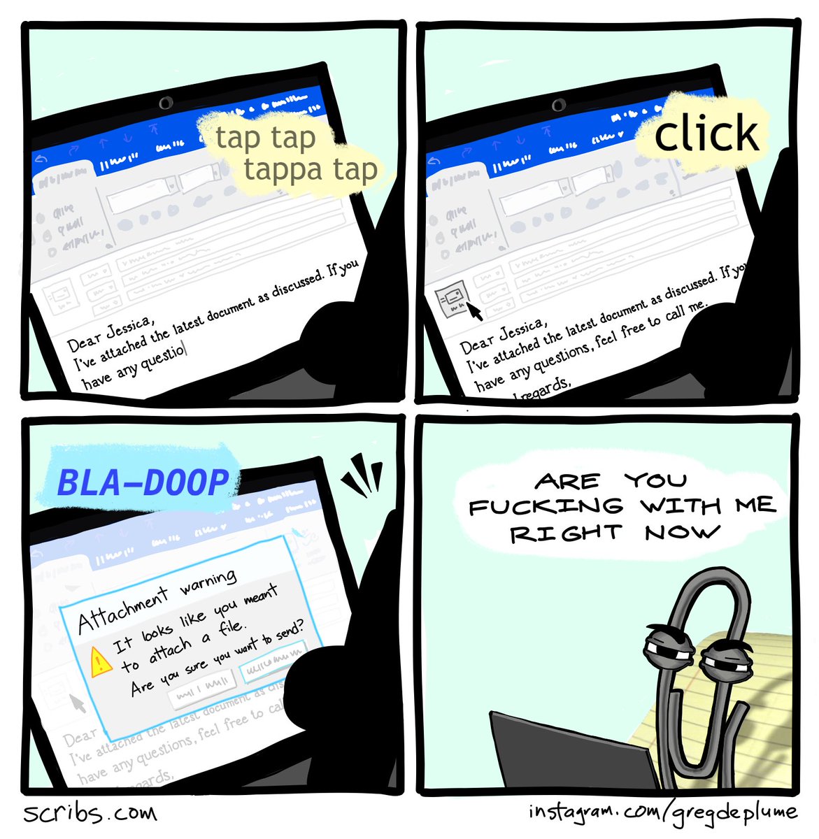 SpinnWebe's tweet photo. he must be bitter, right
#scribs #comic #comics #webcomic #webcomics #clippy https://t.co/ko1wnoOVWK