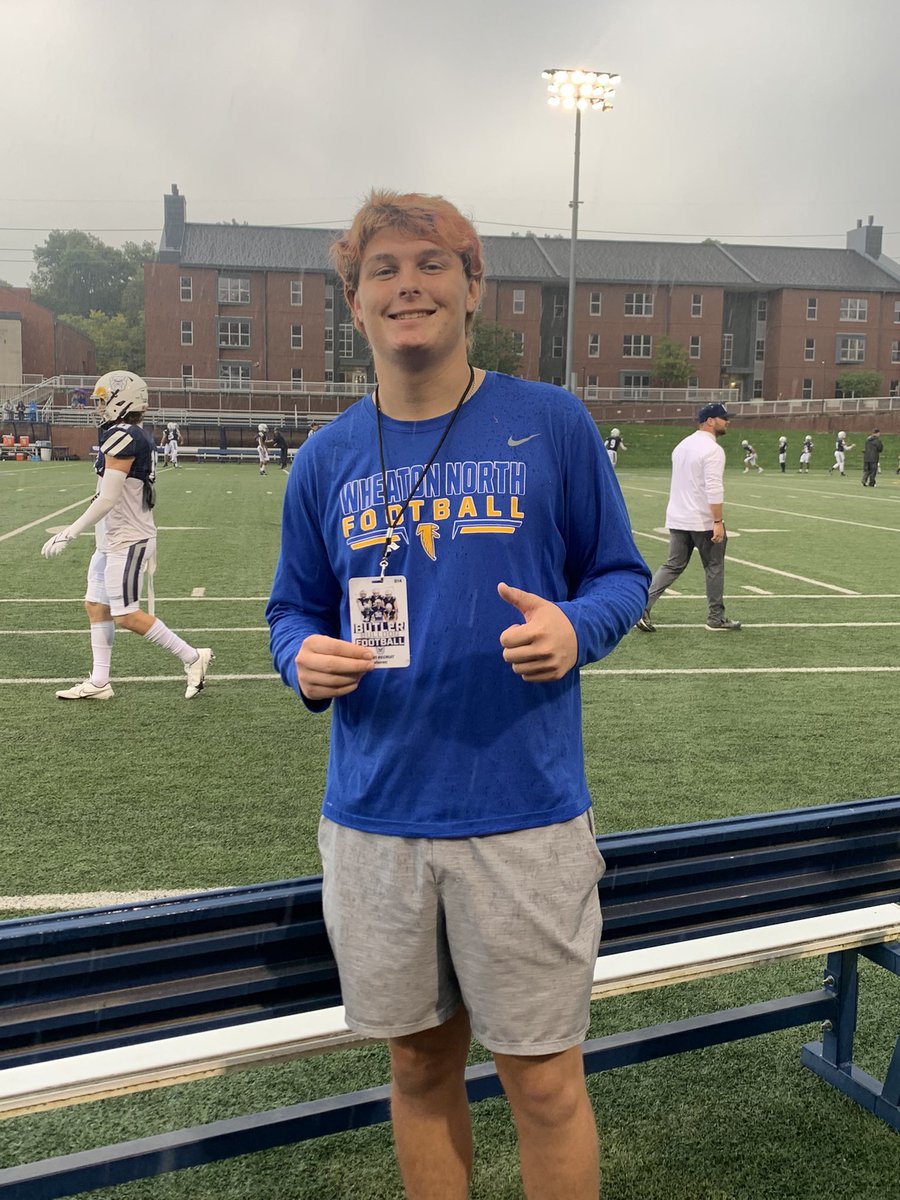 Thankful for an opportunity to come watch <a href="/ButlerUFootball/">Butler Football</a> !! Thank you <a href="/coachvoris/">Jeff Voris</a> for making this possible!