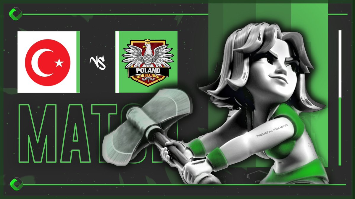 The Impact Gaming 🇹🇷 (@theimpactgg) on Twitter photo #NationalTeam
·🇹🇷 MATCH DAY 🇹🇷·
Today we will play our first WRL game as a national team!!
🏆| <a href="/WorldLeagueCR/">World Royale League</a>
🆚| <a href="/TeamPolandCR/">Team Poland</a>
⏰| 19:00 CEST - 20:00 TRT
Good luck! <a href="/TeamPolandCR/">Team Poland</a> 👋🏻 #NationalTeam
·🇹🇷 MATCH DAY 🇹🇷·
Today we will play our first WRL game as a national team!!
🏆| <a href="/WorldLeagueCR/">World Royale League</a>
🆚| <a href="/TeamPolandCR/">Team Poland</a>
⏰| 19:00 CEST - 20:00 TRT
Good luck! <a href="/TeamPolandCR/">Team Poland</a> 👋🏻
