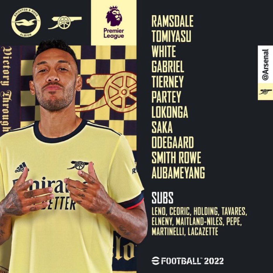 arsenalnepal09's tweet photo. Sambi in For Xhaka. 
Aren’t we praying for this lineup. 
Lets win this one! https://t.co/8izXlXoMUn