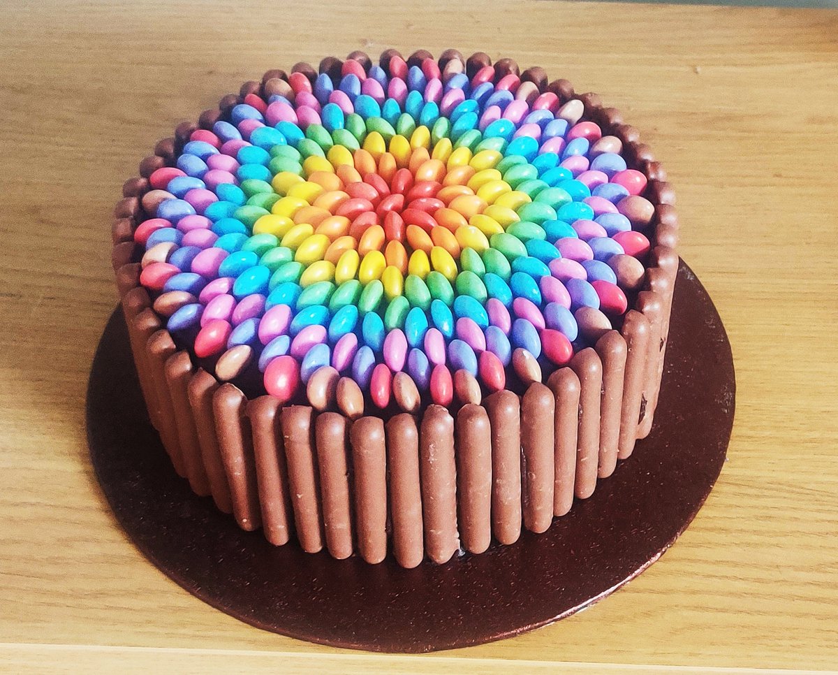 cmaymaddock's tweet photo. Of course this is what an Art Teacher would make for her show stopper for the bake off! #notafanofbaking #fourhourslater #GreatBritishBakeOff #artteacherbaking https://t.co/rOVyJBbDQg