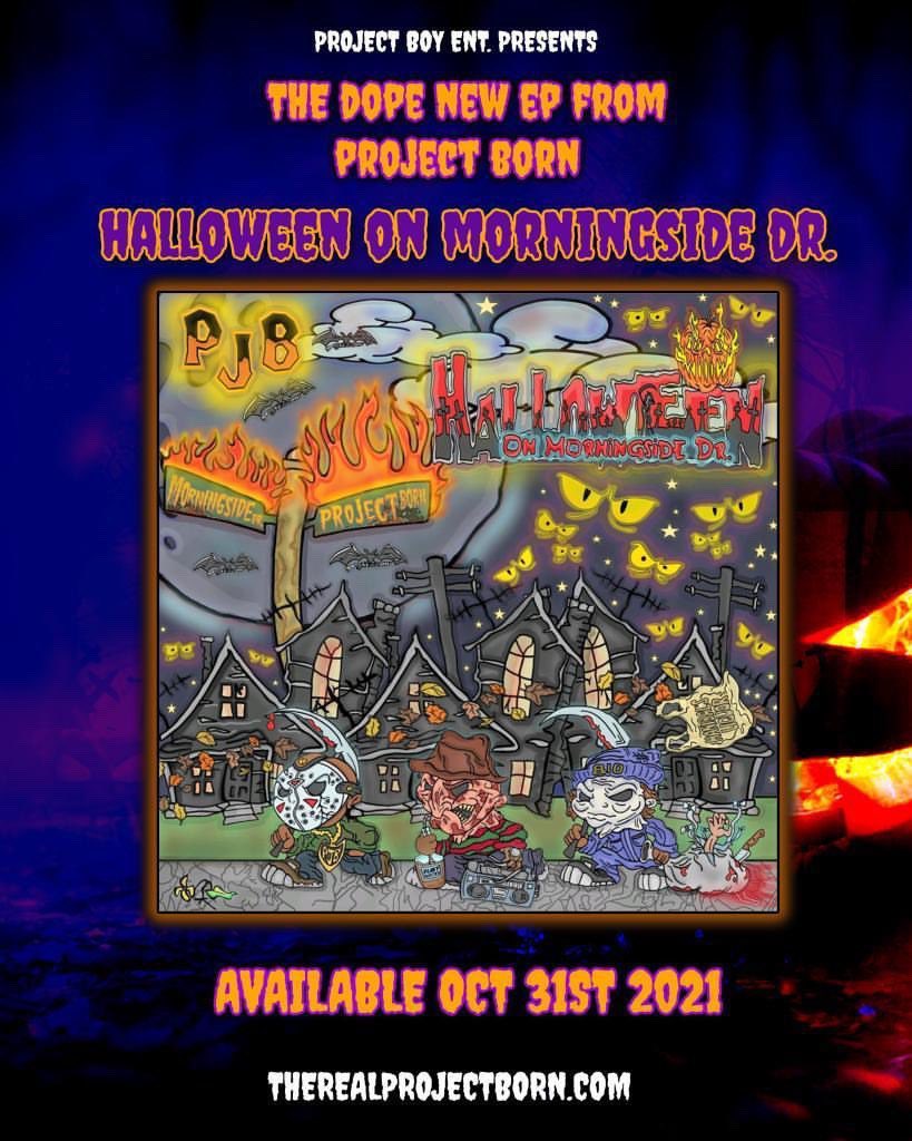 beneathdirt's tweet photo. #ProjectBorn is dropping their “Halloween on Morningside Dr.” ep 10/31 https://t.co/iWZ0UQNCoa