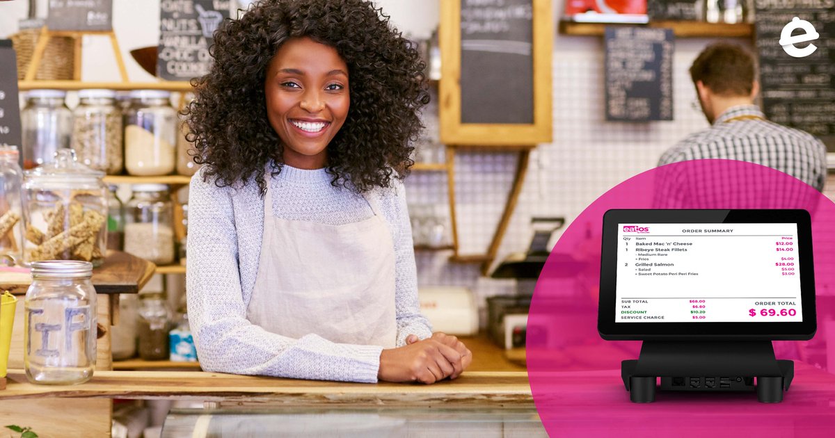 myeatos's tweet photo. Give guests a good look at their tickets before they pay with Customer-Facing Displays. They can check their orders are all correct & submit auto-calculated tips easily with the press of a few buttons.
Check out https://t.co/TtskvxUHf3
#eatOSPOSInc #restauarnttech #CFD #myeatOS https://t.co/WY3Sy0uqve