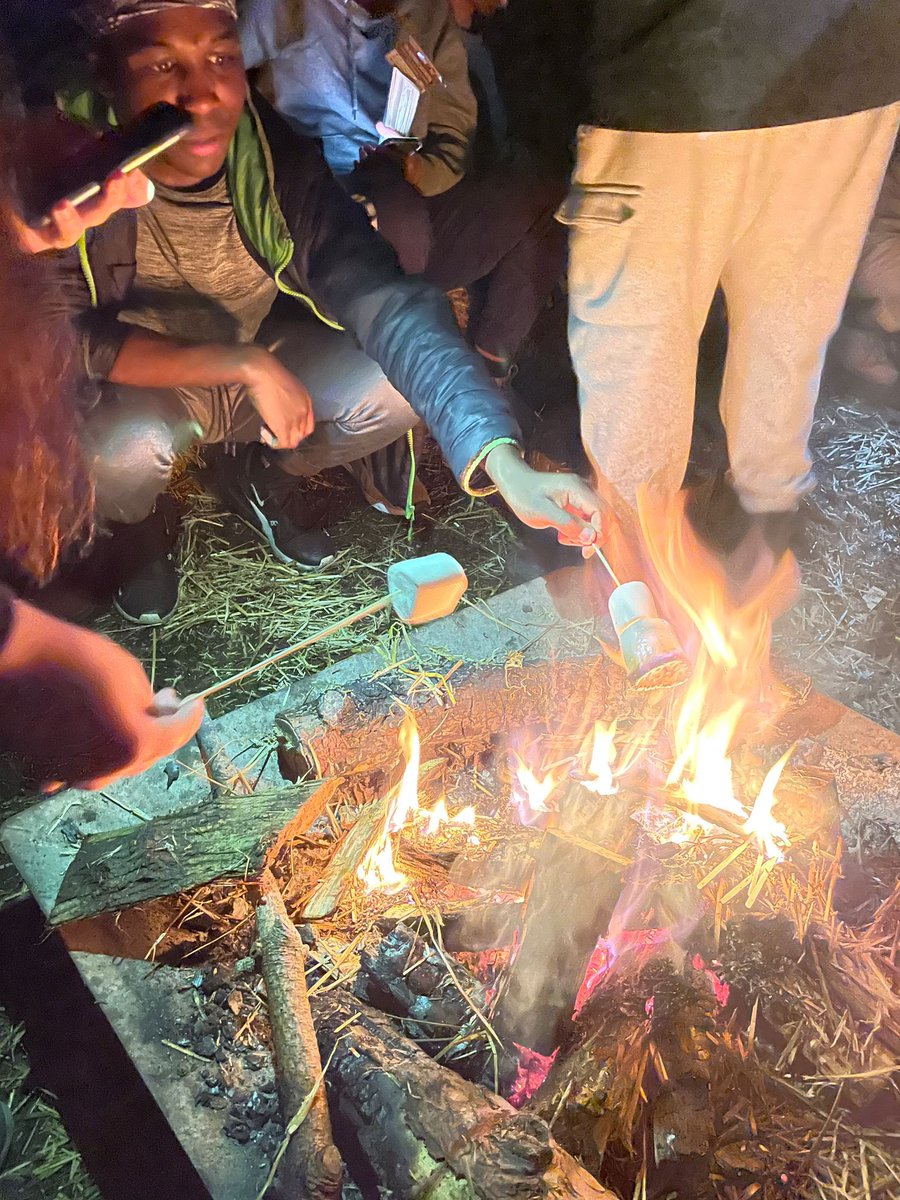 MSJBolton's tweet photo. Last night @AndertonCentre year 11 had an amazing time, telling stories round the fire and toasting marsh mellows - yum! 👍😀 #MSJCommunity #MSJYear11 https://t.co/3xtHmlelD6