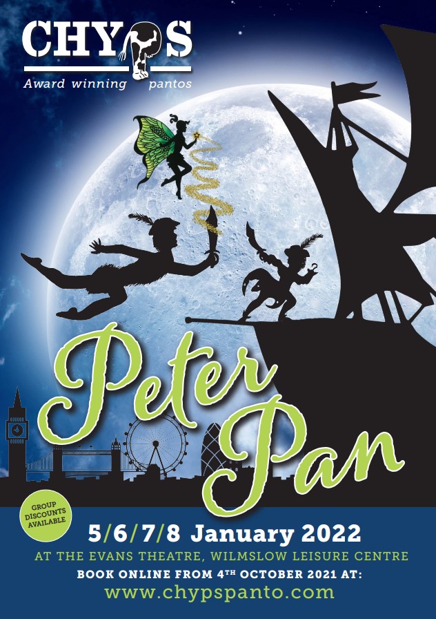 Tickets for #CHYPS’s fantastic #pantomime #PeterPan on sale Monday 8am! Oh yes they will! We are moving to our new home at #Wilmslow Leisure Centre
chypspanto.com
#Panto #YouthTheatre #Cheshire #Handforth #Macclesfield #AlderleyEdge #Poynton #Cheadle #Bramhall #Stockport