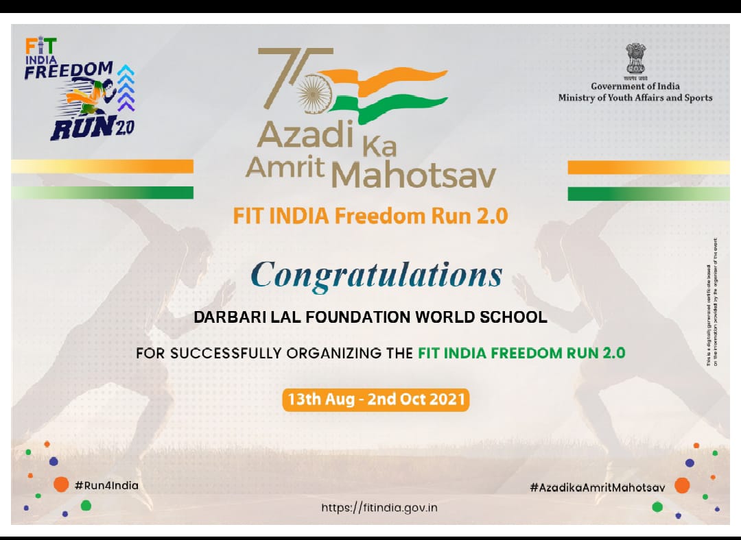 #DLFWORLDSCHOOL
Proud moment to receive certificate from government of India on successfully organizating FIT INDIA WEEK.
<a href="/dp_2211/">Dimple Puri</a> <a href="/ashokkp/">Ashok Pandey</a> <a href="/akmittals/">Dr. Ashish Kumar Mittal</a> <a href="/Upasnakiumang/">upasna Choudhaary</a> <a href="/KambojAnanya/">Ananya Kamboj 🇮🇳🇨🇦</a> <a href="/Prashan240984/">prashant sharma</a> <a href="/AboutImpact/">Monica Patel</a> <a href="/RobertSun24/">Robert Sun</a>