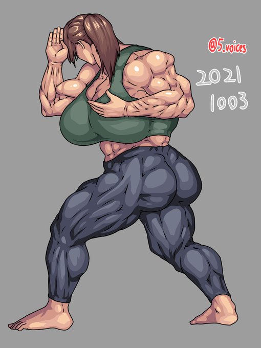 ボディビル模写。 