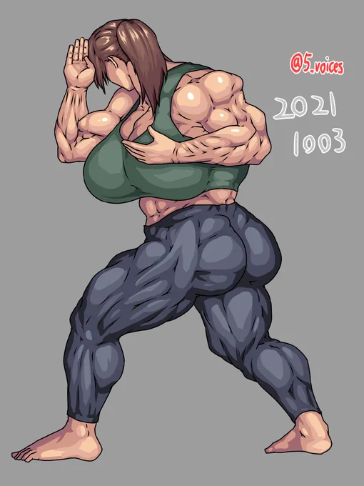 ボディビル模写。 