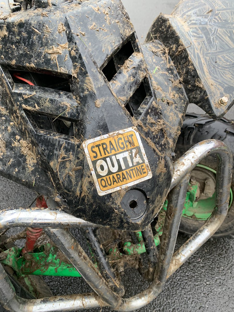 DarloPolice's tweet photo. This quad was seen by an off-duty officer tearing up and down North Road, Darlington this afternoon.

Just one hour later, B Relief had located and seized it - despite the rider’s best efforts to get away from us 🚨

#seized #s59 #OpEndurance https://t.co/C9uNuT8KFL