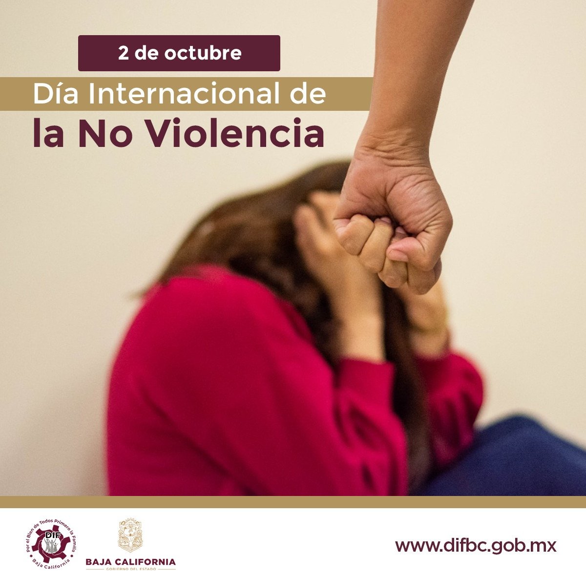 La familia DIF Baja California, se suma al llamado a la paz, tolerancia y comprensión, este 2 de octubre, “Día Internacional de la No Violencia”. #DIFBajaCalifornia #SigueLaTransformación