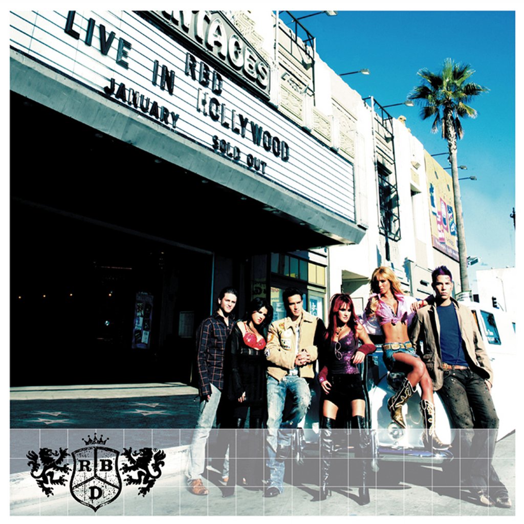 RBD_oficial's tweet photo. ¿Tienes buena vista? Queremos ver si encuentran los 5 cambios que le hicimos a la portada del Live in Hollywood 👀 https://t.co/6BFR5StHFY
