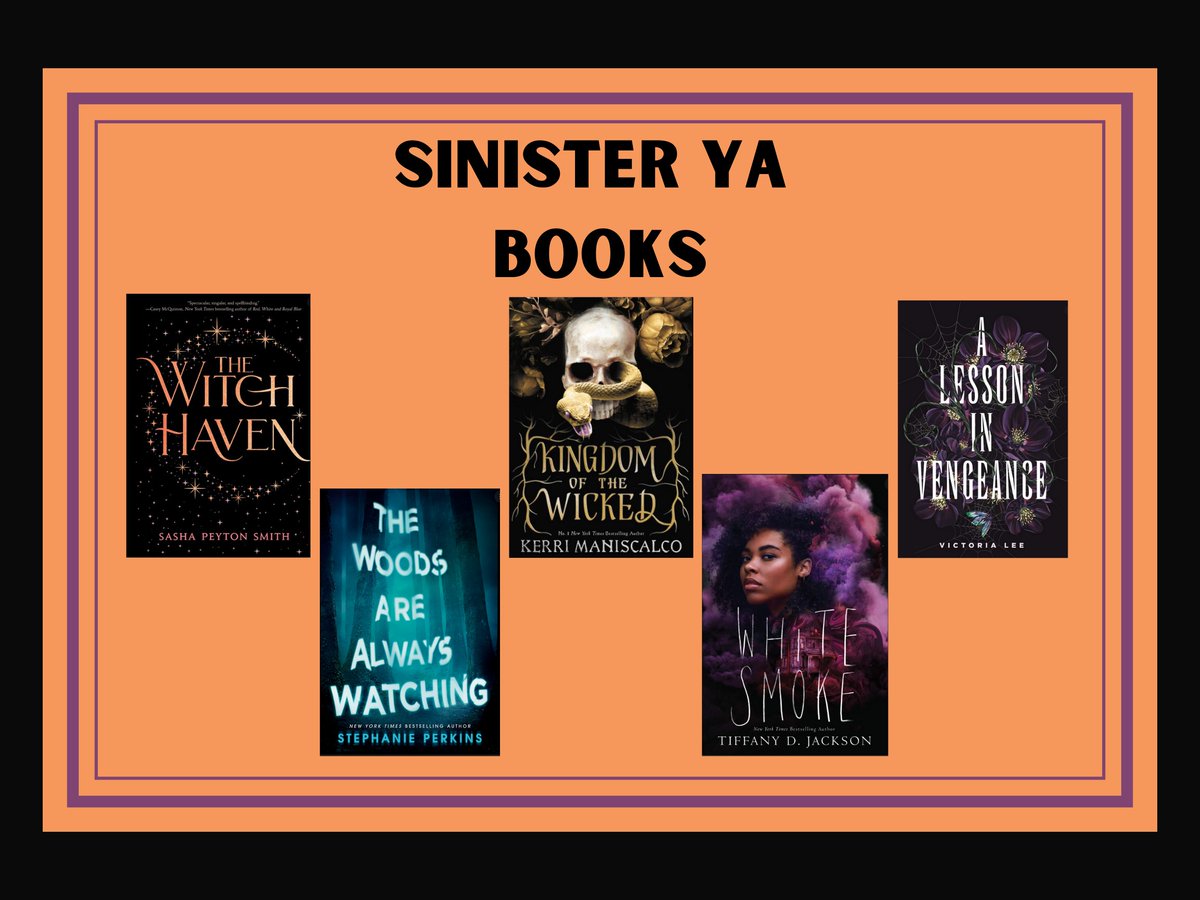 ClayLibrary's tweet photo. Come check out these dark YA books to get into the Halloween spirit—available for checkout at your local library! #Halloween #ClayCoLibrary https://t.co/9Tj3DTuJDG