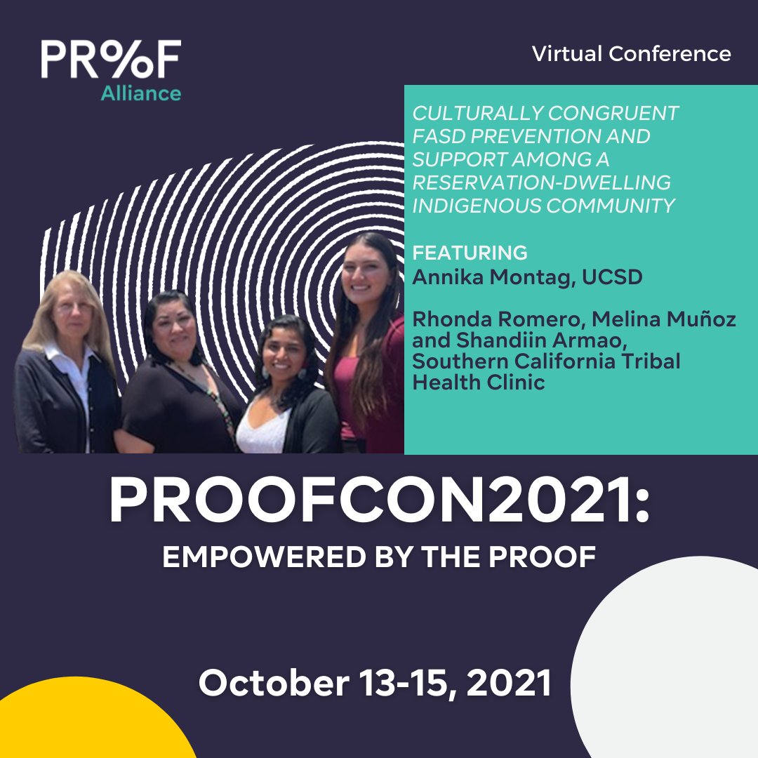 Proof_Alliance's tweet photo. This #ProofCON workshop will demonstrate and discuss innovative, culturally relevant ways to educate reservation-dwelling Indigenous communities and raise awareness about #FASD.
You don't want to miss this. Purchase your tickets today!
https://t.co/4mptSpJ9iw https://t.co/sVJi6OVVR9