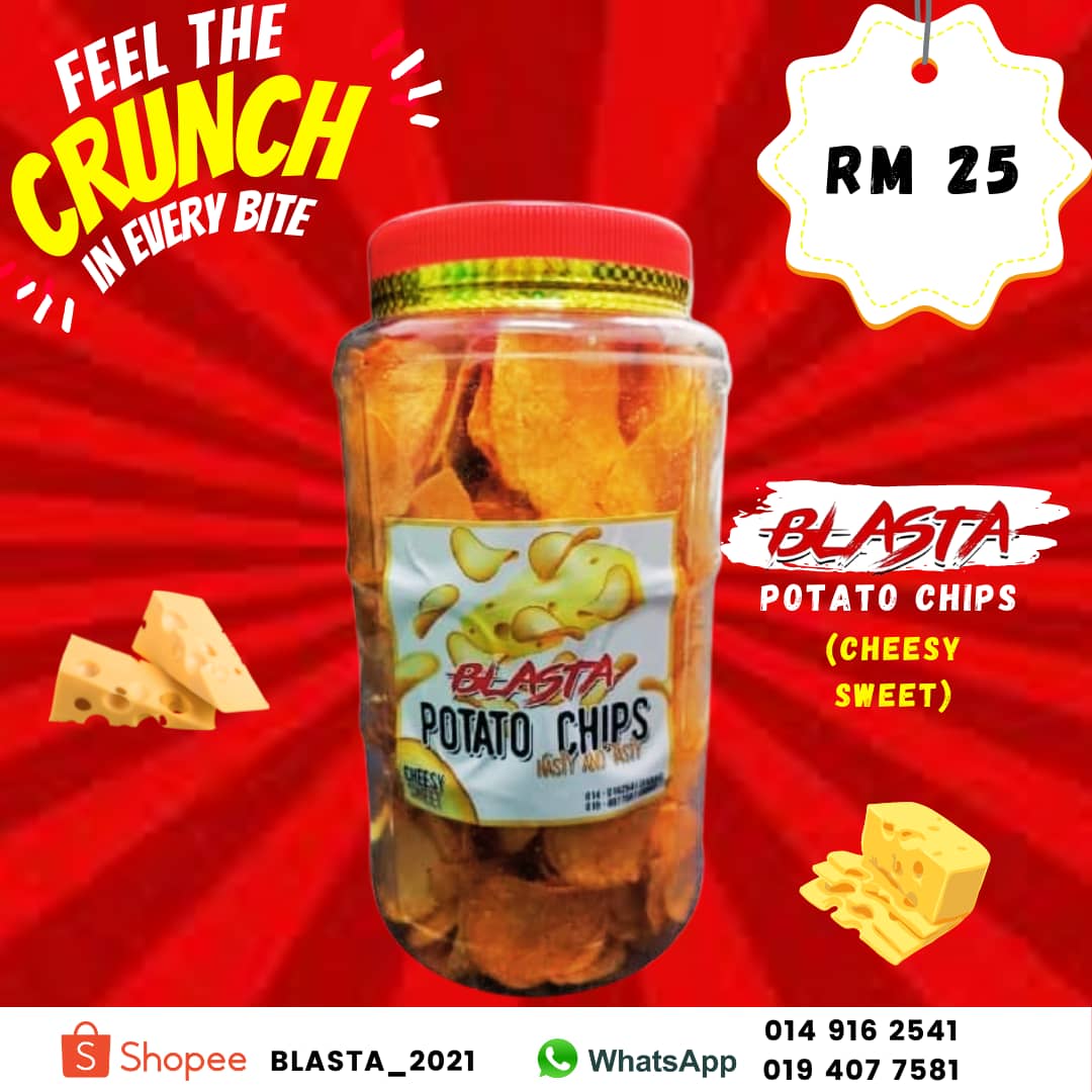 farhanfz's tweet photo. Haritu ramai tanya pasal potato chips Blasta ni. Nak share semula.

Kalau korang suka potato chips, order je kat Shopee. Taip Blasta_2021 and order.

https://t.co/sR6cjGUwxK https://t.co/PCTBRZLKnr