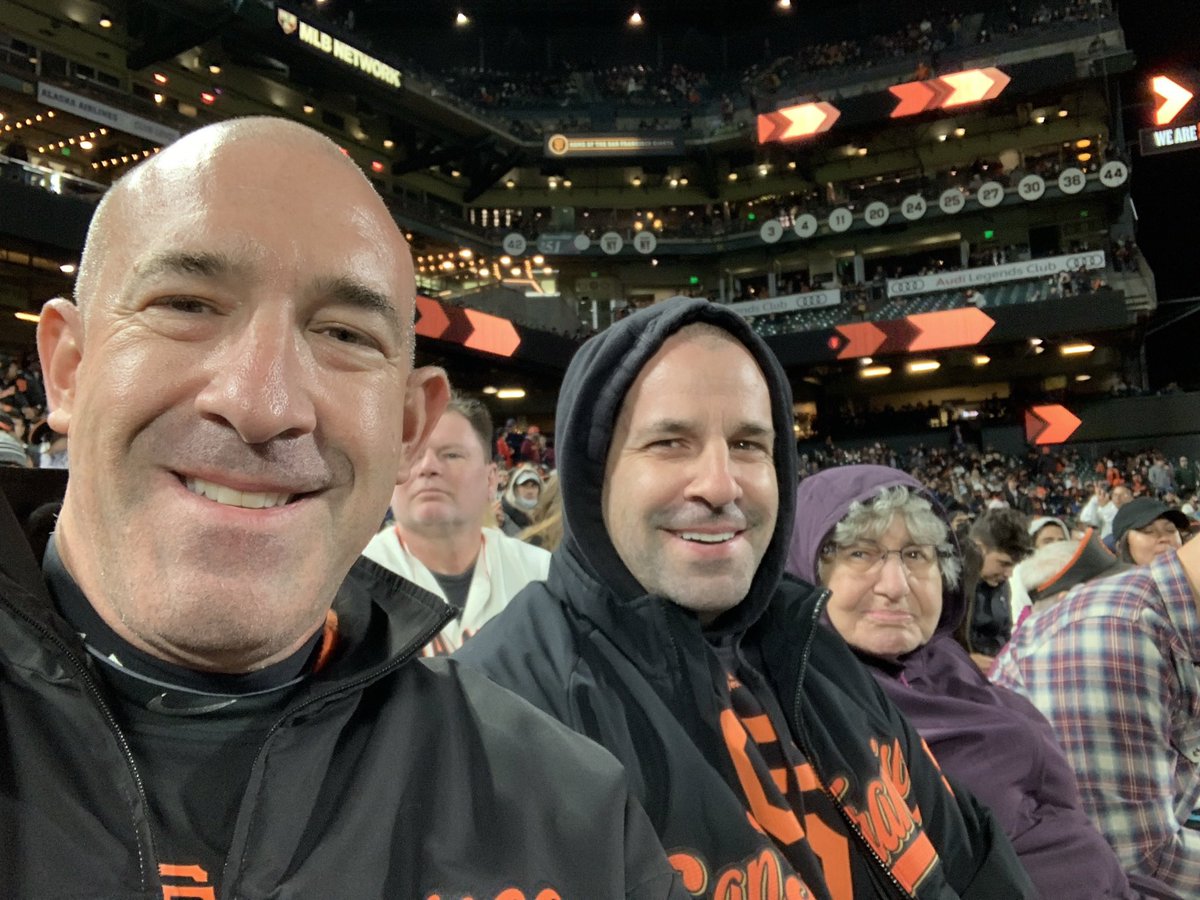 PalFeri13's tweet photo. Thank you to @SFGiants and @SFGiantsFans for making my 9/28 birthday one I will never forget. 6-4 Giants win, little torture.  I went 5 innings without a jacket but it was not easy to qualify for a W. It been a Season I’ll never forget either. https://t.co/NTBvAuTng7