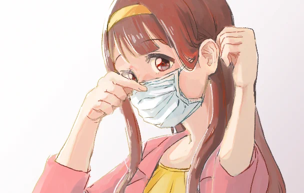 お題箱から「マスクしてる田中琴葉」#odaibako_yassasi 