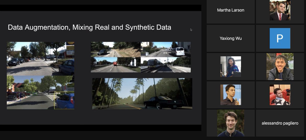 ManelSlokom's tweet photo. Adam Lesnikowski, from the #Sim2Real team, is reporting back to us an overview of the ongoing work on how to evaluate #recsys on simulated data vs real data? in #SimuRec workshop @ACMRecSys. what are the relevant things that we need to simulate about users? #behavior? privacy? https://t.co/qAvARsxcyg