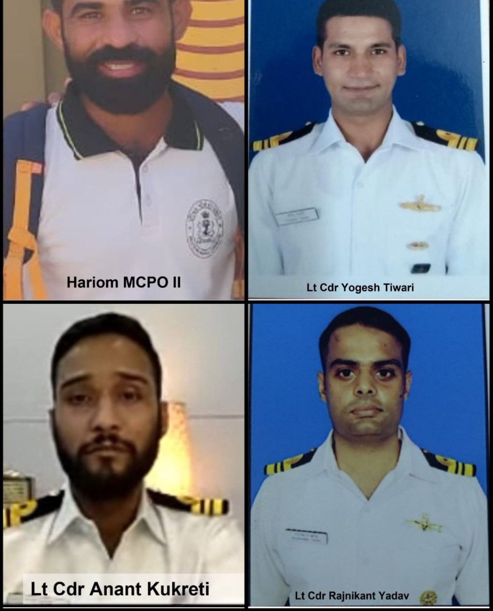 love_for_nation's tweet photo. Horrific news coming from Uttarakhand.
Bodies of 3 Indian Navy officers &amp; 1 sailor recovered after their mountaineering expedition to Mt Trishul in Kumaon, Uttarakhand was struck by an avalanche this morning.
Om Shanti 🇮🇳💐🙏🏽 https://t.co/aivb39FE7w