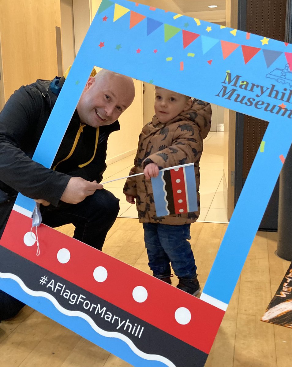 Well done to all involved launching #AFlagForMaryhill at @maryhill_halls today - lots of great family & community activities, and a new symbol of pride & heritage for the area