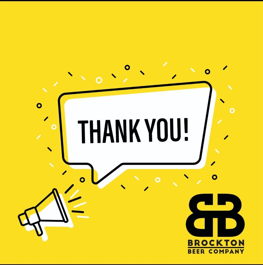 BrocktonBeer's tweet photo. From the entire @brocktonbeer team, thank you for your support at @ProvaBrockton the last 4 months 🙏🏿🥰

We had a great time celebrating with you last night and wanted to express our gratitude for all the love! ❤ https://t.co/JGGn407ahw