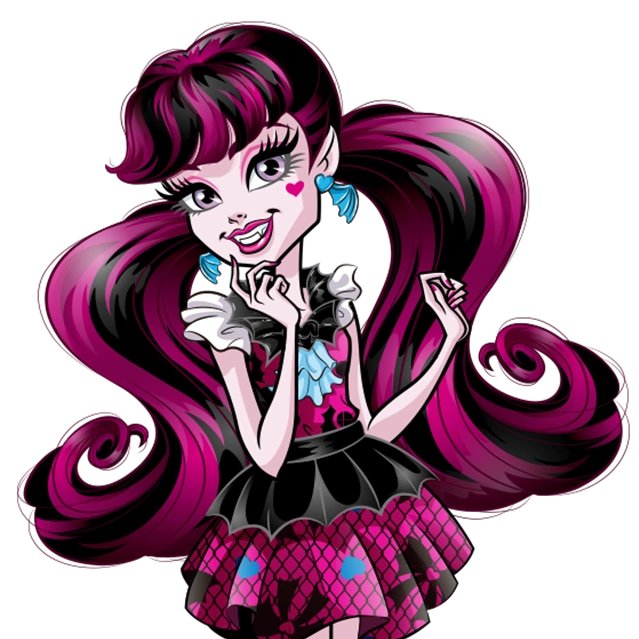 happy october! the first pigtails character of the day is Draculaura from Monster High!!