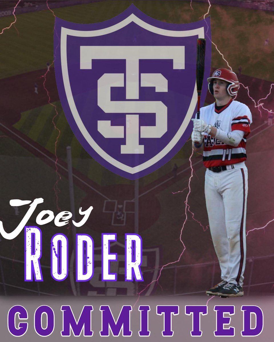 roder_joe's tweet photo. I am very excited to announce my commitment to further my academic and baseball career at the University of St. Thomas. I would like to give a huge thanks to all my family, coaches, and friends for all your support! #rolltoms💜 @tschlepe @pitch2pitch @UST_Baseball @PBRMinnesota https://t.co/Rhs0wDGBUB