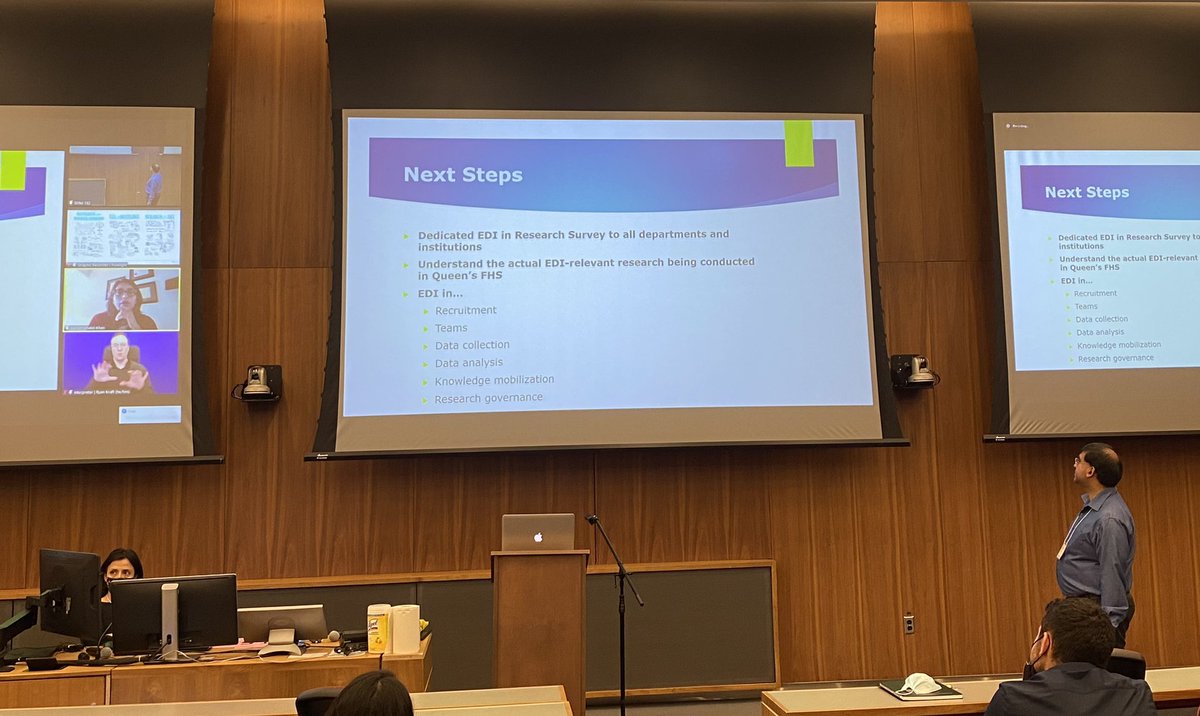 janephilpott's tweet photo. An outstanding morning for Day 2 of the #QHS EDI Forum. So impressed by the presentations from the  working groups on outreach, admissions &amp; research. Our students in particular are stars🌟. Feeling both challenged and charged up by the keynote from @DrIvanJoseph. https://t.co/ECVDBaRK5g