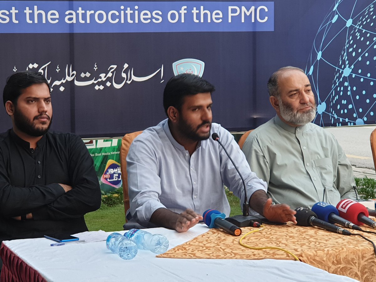 JamiatPK's tweet photo. IJT took issue of med.students and dealt it with professional and legal way.
Students,lawyers,politicians,media personals participated in a round table conference held at @pmc_org lawn
Issues of MDCAT, PMC &amp; TEPS were discussed with them by @PresidentIJT
#NationalDialogueONMdcat https://t.co/K6pN8COLcp