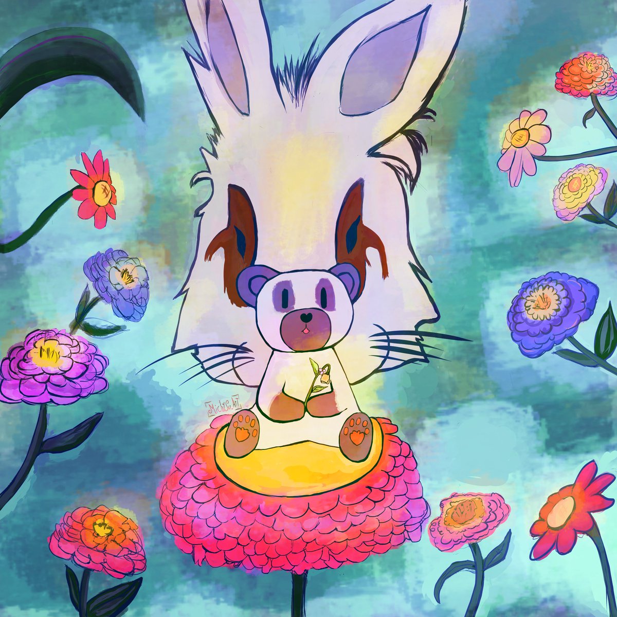 MichysuArt's tweet photo. Primer día: flores
Tendré a Carlos la mascota de la Tula Gang como protagonista, he probado un nuevo estilo de dibujo pero me metí en un lío el cual arreglé y este es el resultado espero que les guste 💖💫
#MesTulaGang
#October2021 #art #RetoDeDibujo #halloween2021 #TulaGang💯 https://t.co/ZnatHyeT6C