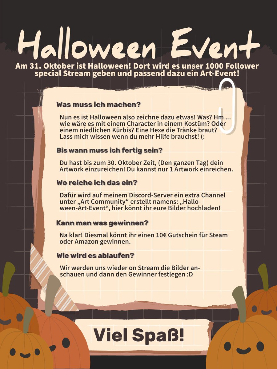 Jirbyart's tweet image. Es gibt wieder ein cooles Art Event :&amp;gt; Wusstet ihr das am 31.10. mein 1000 Follower Special Stream ist? :&amp;gt; Jetzt schon! Guckt mal hier ihr dödelis!