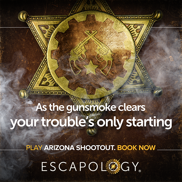 A terrifying shoot-out with 5 deadly outlaws. As the dust settles only 3 bodies lay in front of you, 2 are missing. So yeah... that's quite annoying.

Play Arizona Shootout Now: escapology.com/en/montgomery-…