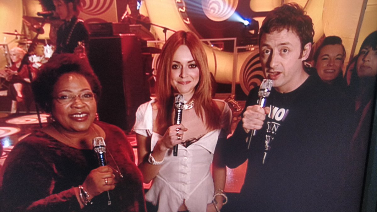 Going through some archive tapes at work and came across this beaut of former studio buddy <a href="/Mattallwright/">Matt Allwright</a> doing his thing at Top of the Pops in 2006 with Fearne Cotton and Jocelyn Brown! Like it was yesterday... 🤔😂🕺