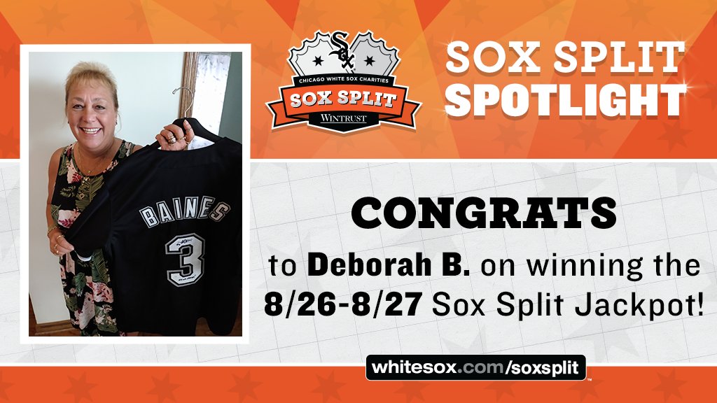 soxcharities's tweet photo. In today's #SoxSplit Spotlight, we're sending heartfelt congratulations to recently retired RN, Deborah! Her dad took her to her first #WhiteSox game in 1965 when she was seven years old. She's been an avid fan ever since!

Will you be today's winner?
🎟️ https://t.co/btmBSQ1lzp https://t.co/mI8w1u7mGr