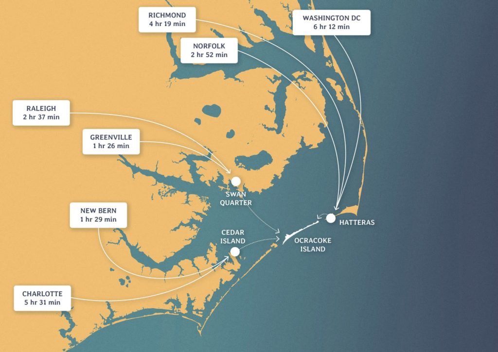 ocracokevillage's tweet photo. Wondering how long it will take you to get to Ocracoke? 
#visitocracokenc #ncferry #ocracoke #obx #outerbanks #nc https://t.co/H8l8leMB0m