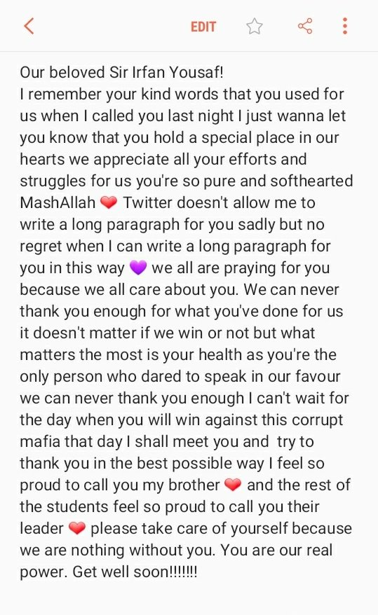 thetoobaism's tweet photo. I FEEL SO PROUD TO CALL YOU MY BROTHER @IrfaanYousaf 😭😭♥️♥️
Please pray for him
#GetWellSoonSirIrfan
#StudentMarchToPMHouse 
#MdcatStudentsAtDChowk https://t.co/Zvkj8vGvzm