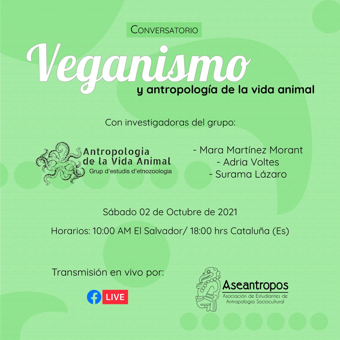 AseantroposUES's tweet photo. ¡Estamos en vivo! https://t.co/ZzjApj8eKe https://t.co/MRxpVwDQcb