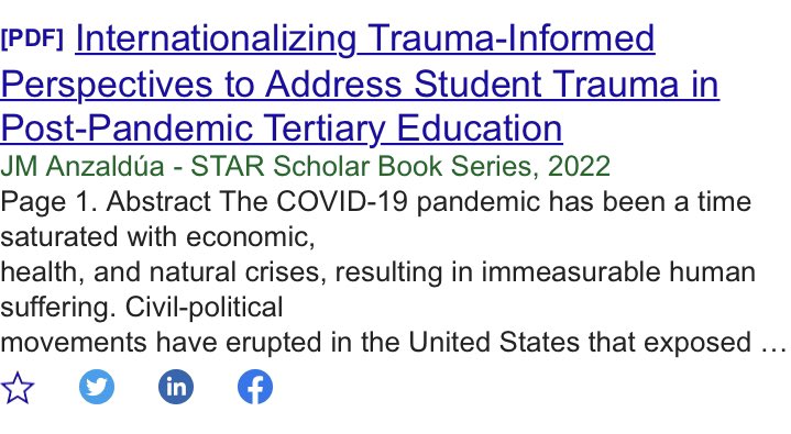 drjoshanzaldua's tweet photo. Not me tryna do scholarly tingz ๐
๐๐ฝ๐จ๐ฝโ๐#FirstPub #PeerReview #GoogleScholar
Dr. @janicecarello, the deepest thanks goes to you for the inspiration! โบ๏ธ๐๐ฝโจ Dra. @cgarcialouis, thank you too, for encouraging me to explore my researcher identity & research focus in your course. โบ๏ธ https://t.co/zNU0Aqj6rv