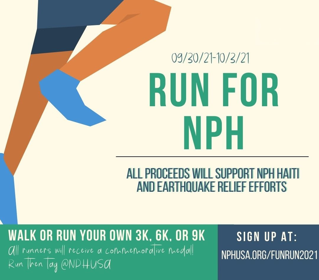 🚨🇭🇹Virtual fun run for <a href="/NPHUSA/">NPH USA</a> #Haiti tomorrow! I'm too broken to participate so anybody anywhere want to run? 
I'll sponsor you! 🏅🏅
Supports earthquake healthcare &amp; community relief efforts in Haiti.
nphusa.org/event/funrun20…