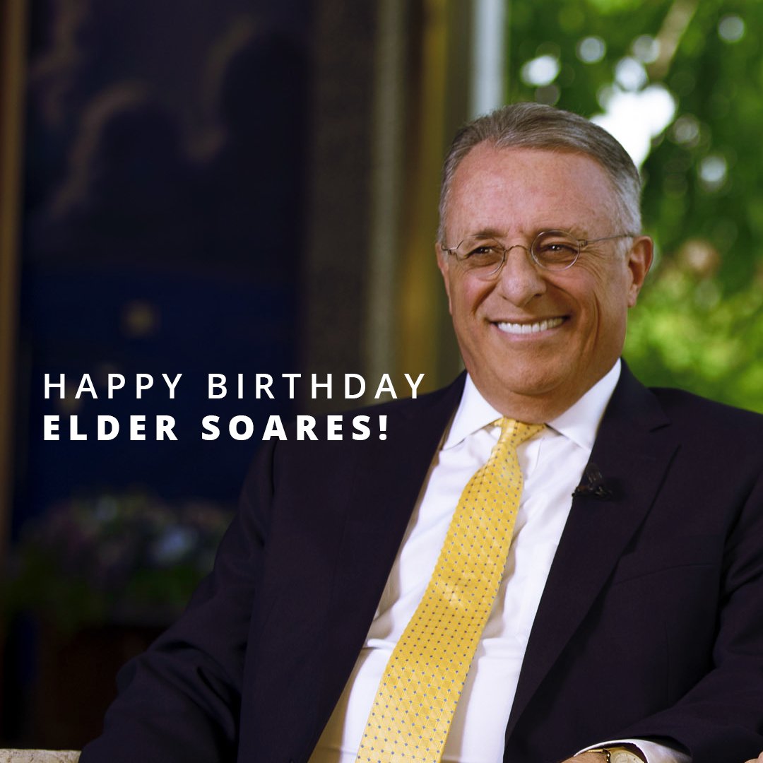 MyLDSDaily's tweet photo. We love that #ElderSoares gets to talk in #GeneralConference on his birthday! We're not sure how he feels about it, but we think it's special. 🎂 https://t.co/rwWms5L93b