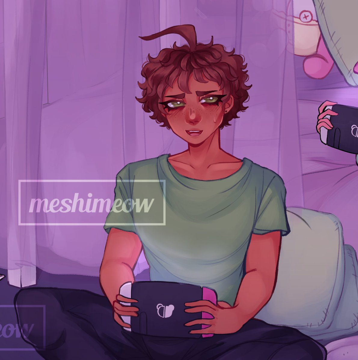 porcellune's tweet photo. 💤 @DanganSleepover 
it was an honor to do the cover for this cute zine! https://t.co/hvhnaAmS6R