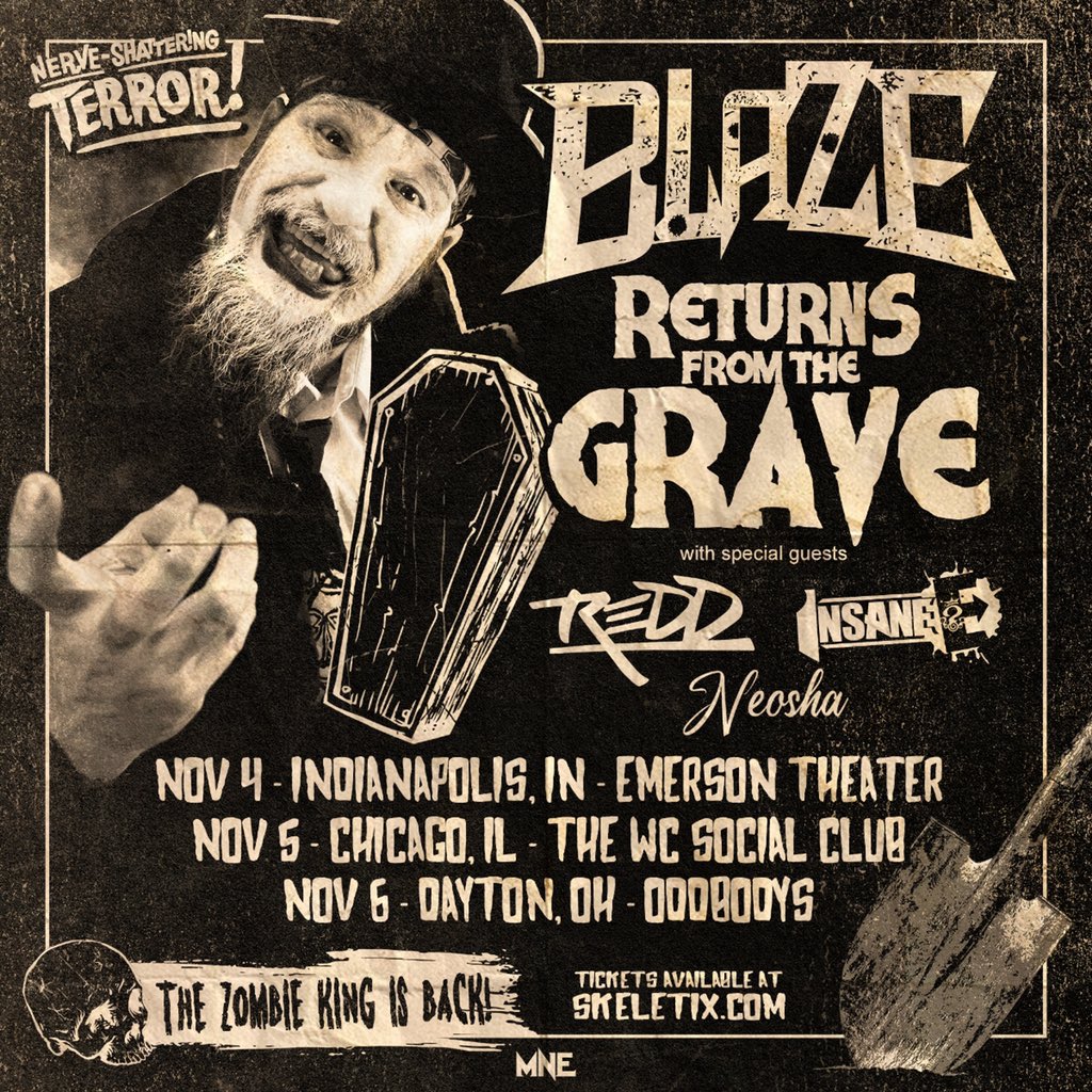 NeoshaTeam's tweet photo. Catch @NeoshaMusic Live on the Blaze Returns From The Grave tour!!!!! Get pumped! Whoop whoop!!!
#HipHopMusic #UndergroundHipHop #Tour #IndependentArtist #LiveMusic #LIVE #ComingSoon #Indianapolis #WestChicago #Cincinnati https://t.co/5HZ2icNPZO