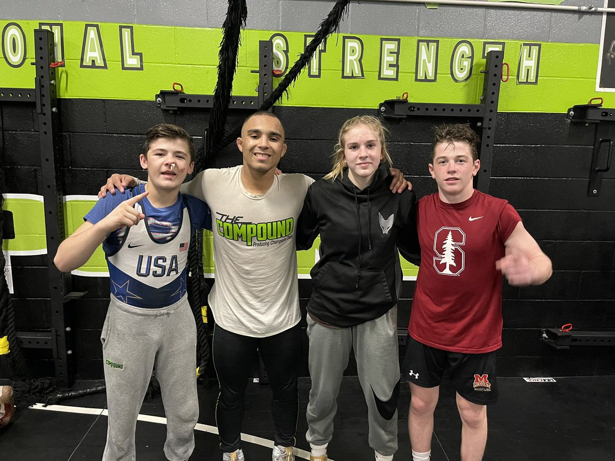 TheCompoundOG's tweet photo. Good Luck to these guys competing in the PA Power True Power Event. Lots of hard work and consistency by these studs. #CompoundStronger #HighPace @SamWise2006 @GibErikson345 @BoBassett06 @PAPowerWrestle @PAWrestlingWord https://t.co/QGziR2PKHF